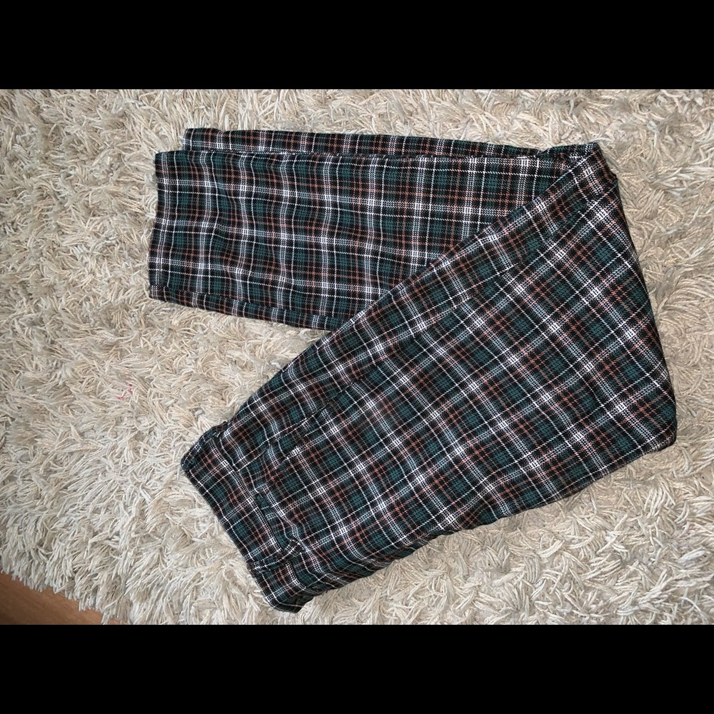 Plaid American eagle pants